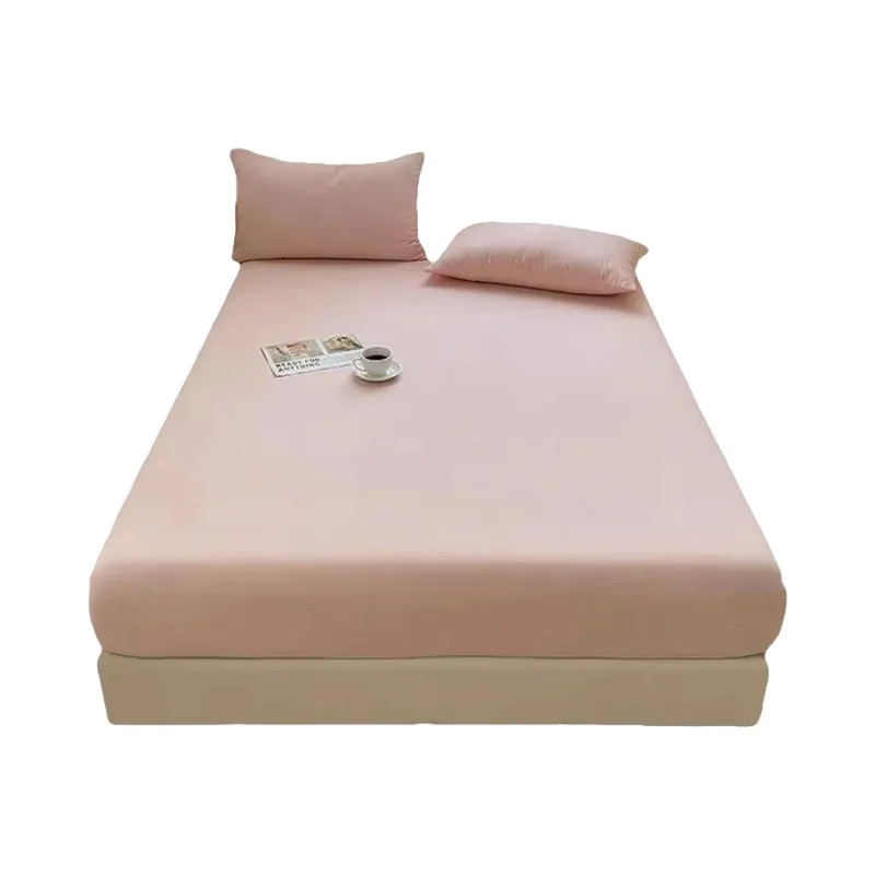 シンプルなコットン二重ガーゼベッドカバー【全包型マットレス保護カバー】