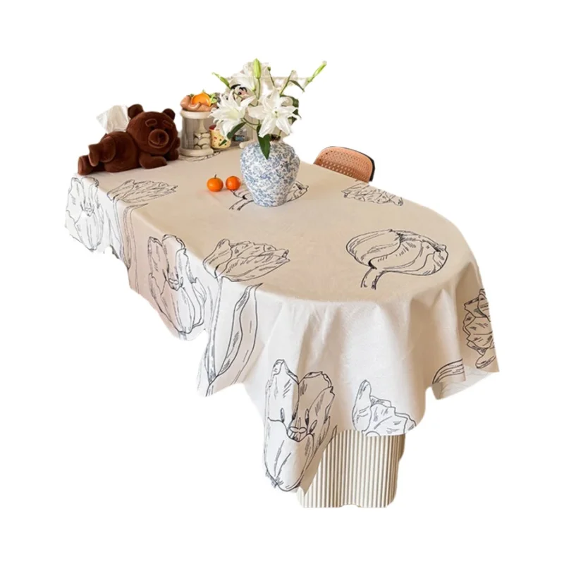 フランス風レトロテーブルクロス【防水・防油・お手入れ不要・布製・カフェテーブル用】