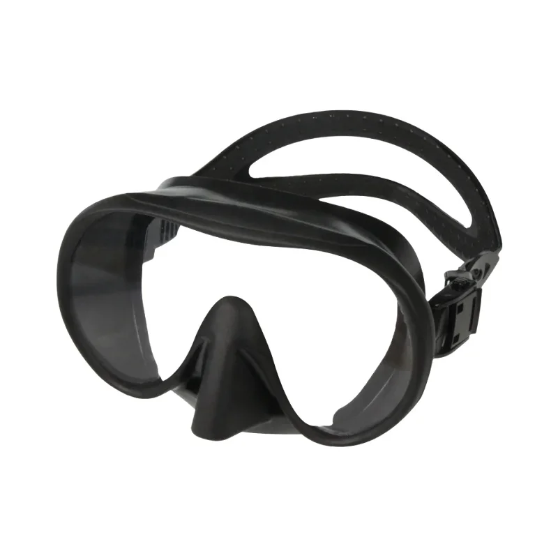 大きなフレームの広視野シュノーケリングマスク【成人用・浮潜・深潜対応】（セットアップ対応）