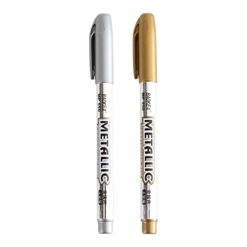 金色・銀色ペイントマーカー【DIY用・黒カード紙・サイン用】