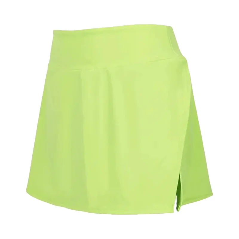 夏用ハイウエスト半身スカート【ヨガ・テニス対応・速乾・高めのスリット・体型カバー】（セットアップ対応）