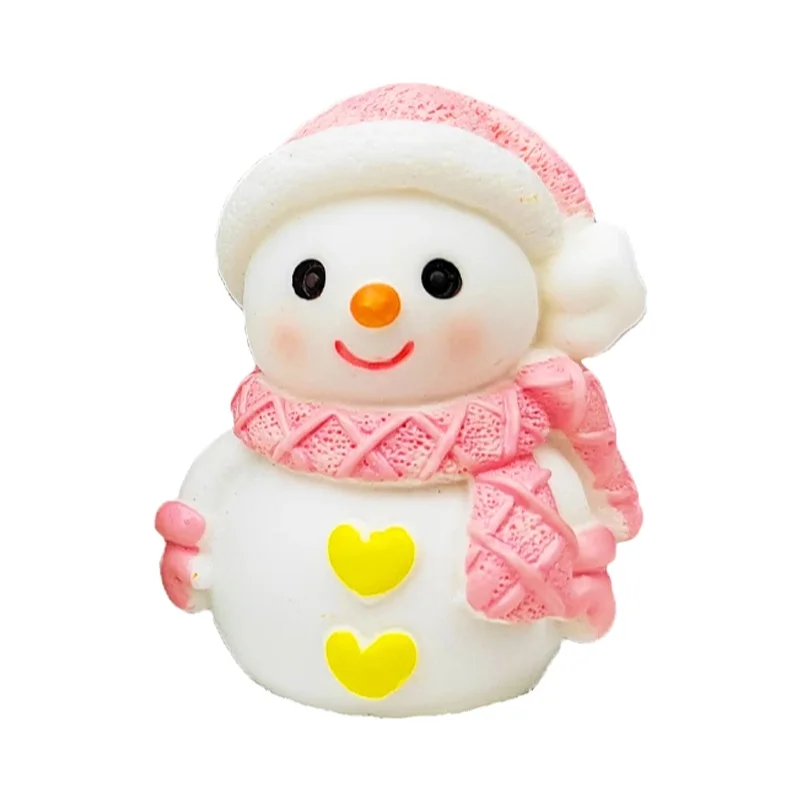 ミニ可愛いクリスマス雪だるまのミニチュアインテリアデコレーション【卓上飾り・ギフトにも最適】