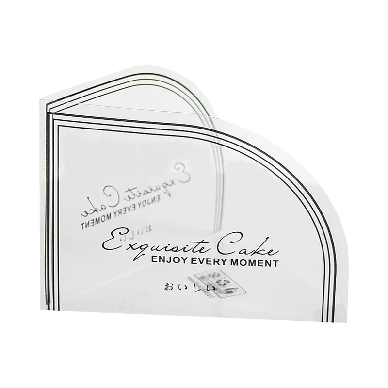 三角形・長方形用透明パーツ 半円形ケーキシート【千層ムースケーキ・一体型】