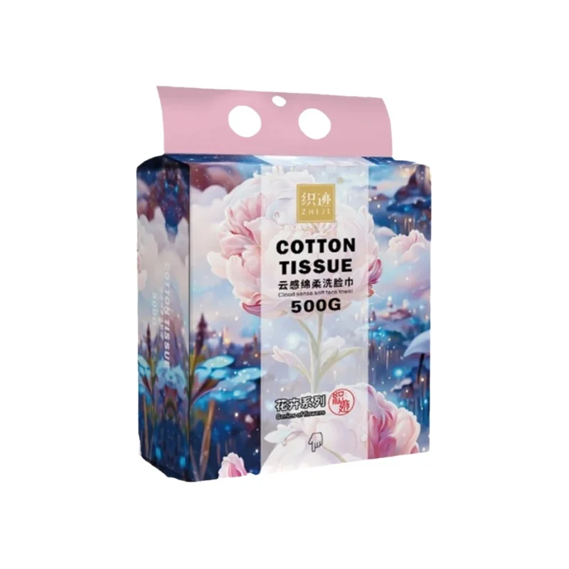 大判使い捨てコットン洗面タオル【500g・厚手・掛け式】