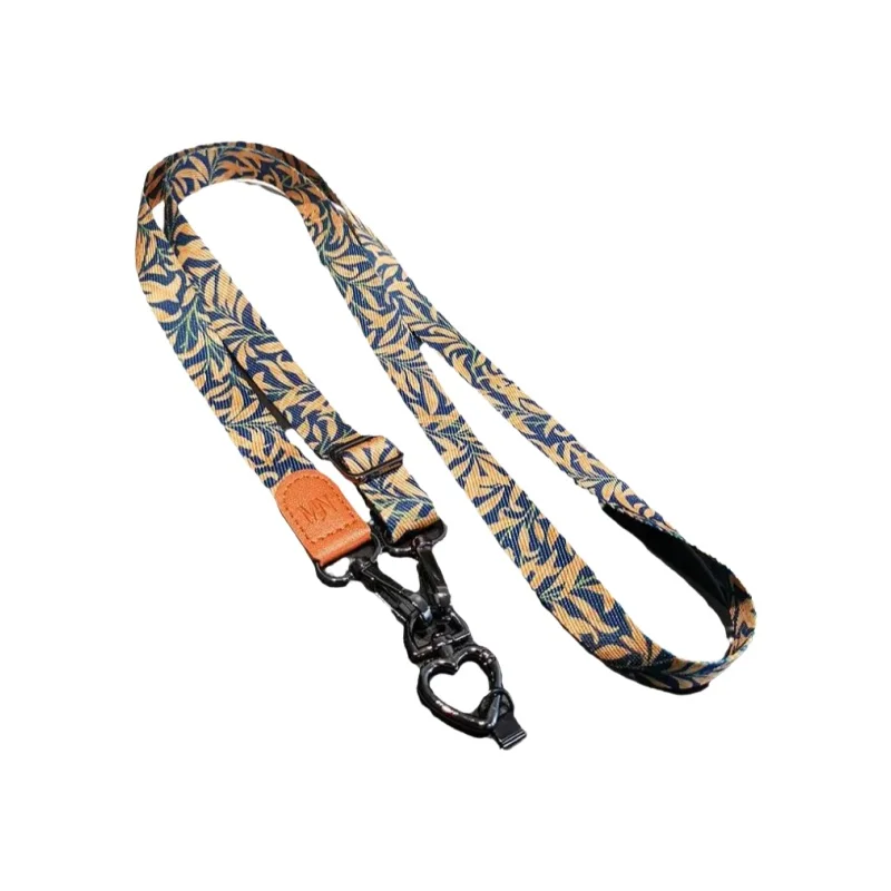 カラフルな印刷デザインのスマホ用ショルダーストラップ【調節可能・幅広・スロブタイプ】