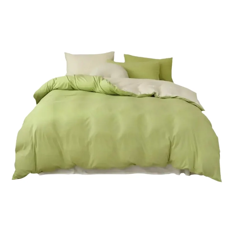 双拼天竺棉四点セット【ミニマルデザイン・極上の柔らかさ・ベッドリネン】（セットアップ対応）