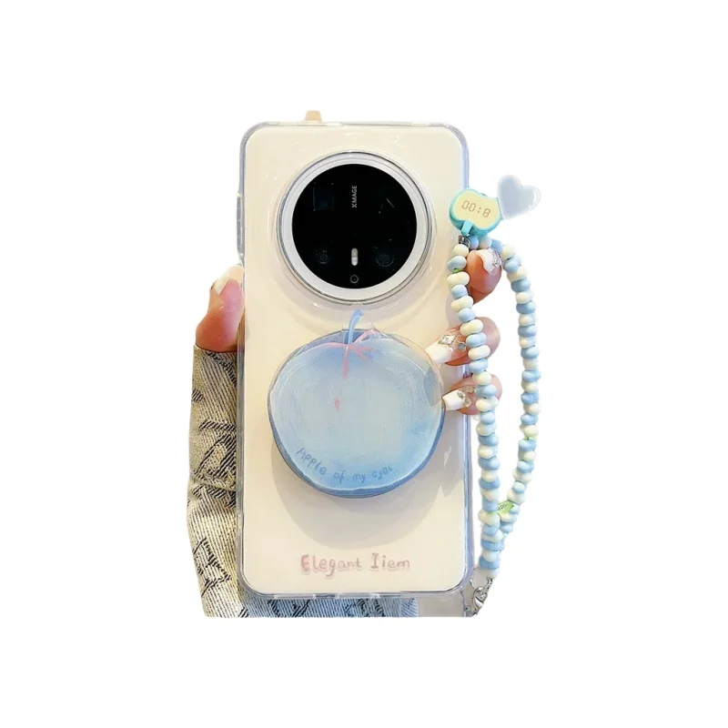 シンプルなグラデーションデザインのスマートフォンケース【Huawei mate70 pro+用・マグネット吸着・チェーン付き】