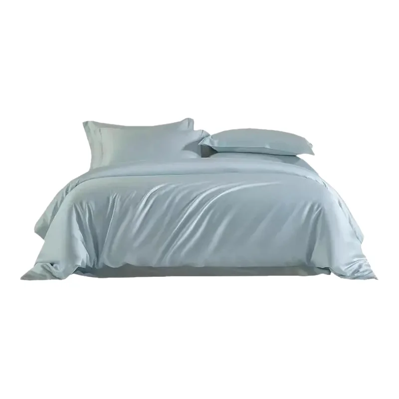 極上の柔らかさのシンプルな無地ライセル天絲四点セット【夏用・ひんやり感】（セットアップ対応）