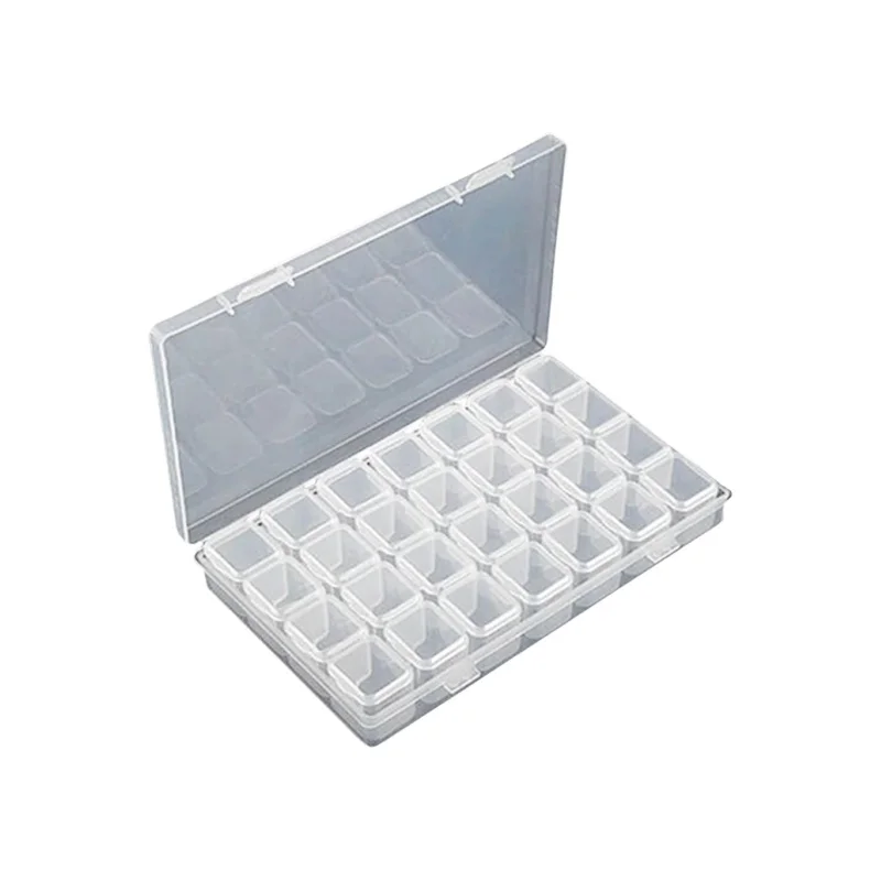 ネイルアート用 大容量収納ボックス【小格子・ネイルパーツ整理用】