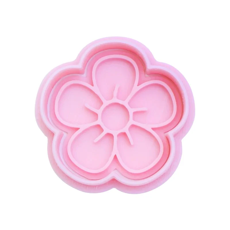 春のミニフラワー3Dクッキー型【バンブー・ツバメ・リーフデザイン】