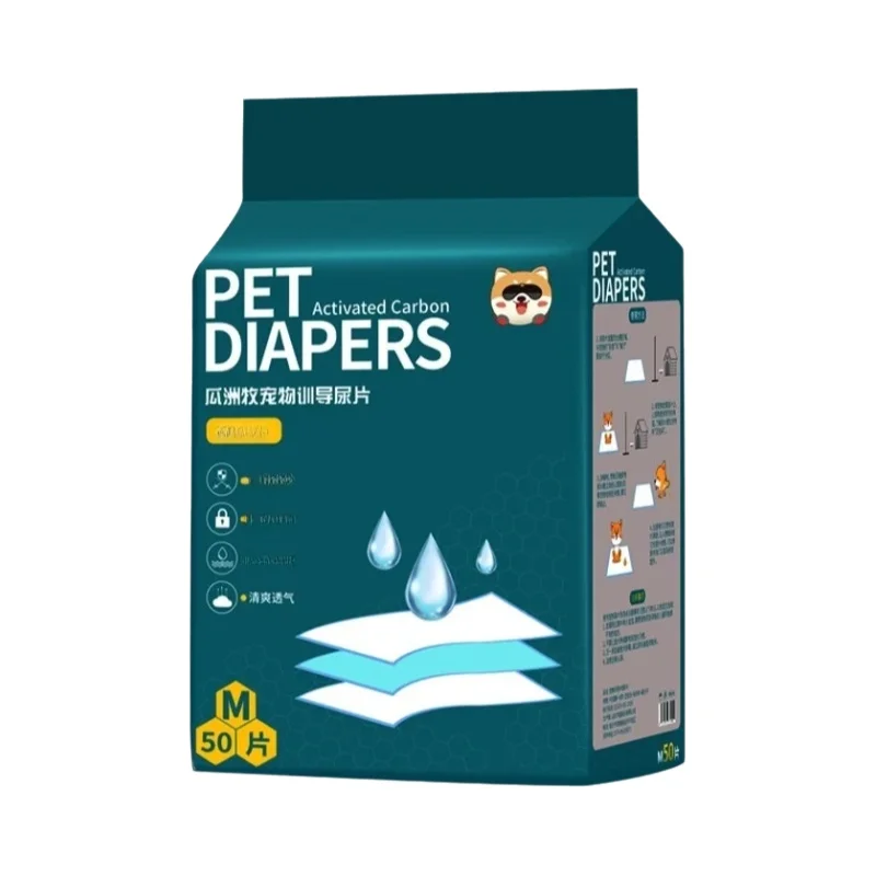 ペット用使い捨ておむつマット【臭い防止・吸水性・100枚入り・加厚タイプ】