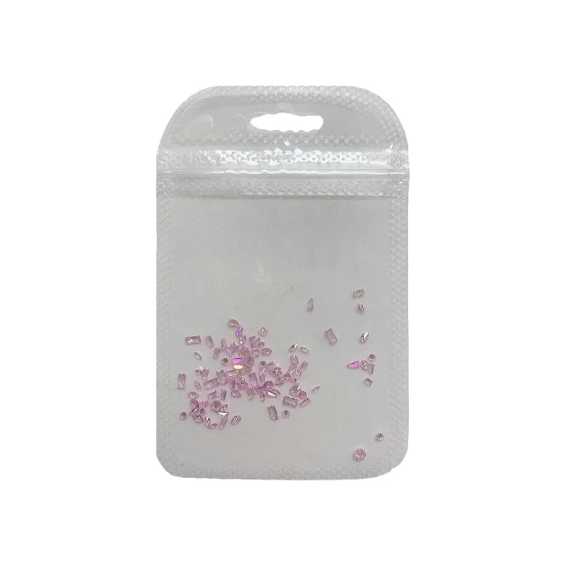 5Aミニ透明合金ジルコニア装飾用ネイルアート【異形ダイヤモンド・爆閃・ホログラム効果】