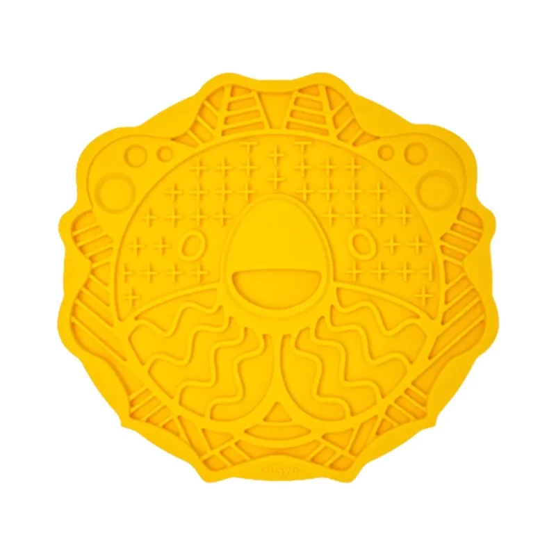 ペット用シリコン食事プレート【犬・猫用・遅食用・舐めるおもちゃ】