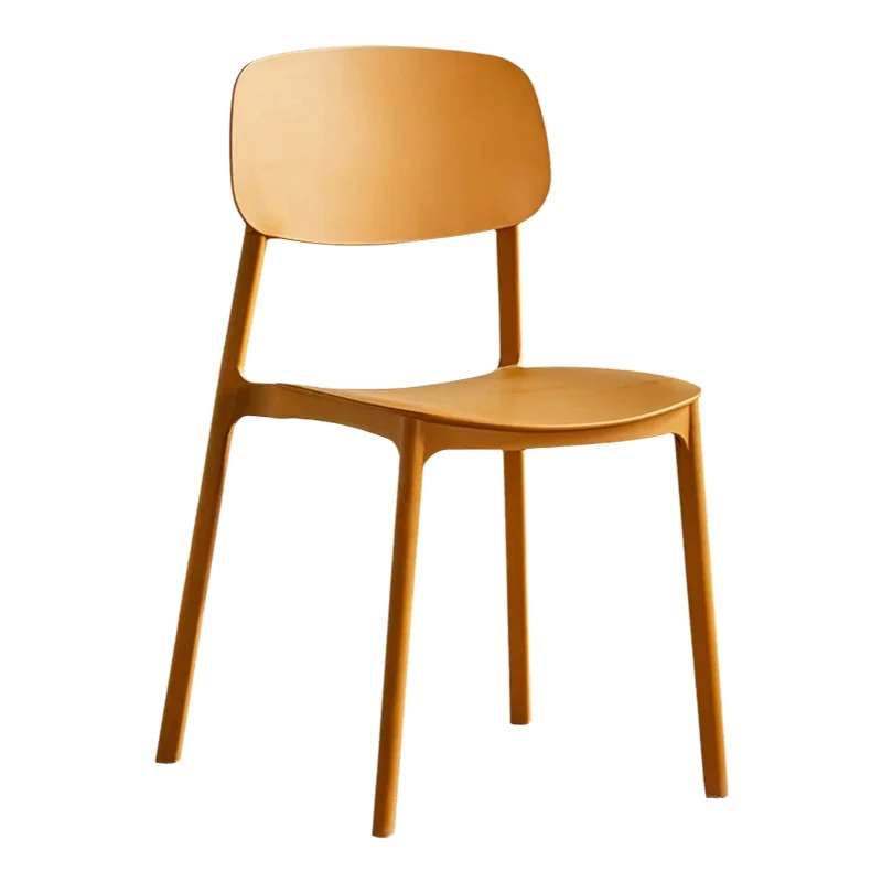 ダイニングチェア 家庭用 プラスチック モダン ミニマリスト カウホーン テーブルチェア スツール バック付き