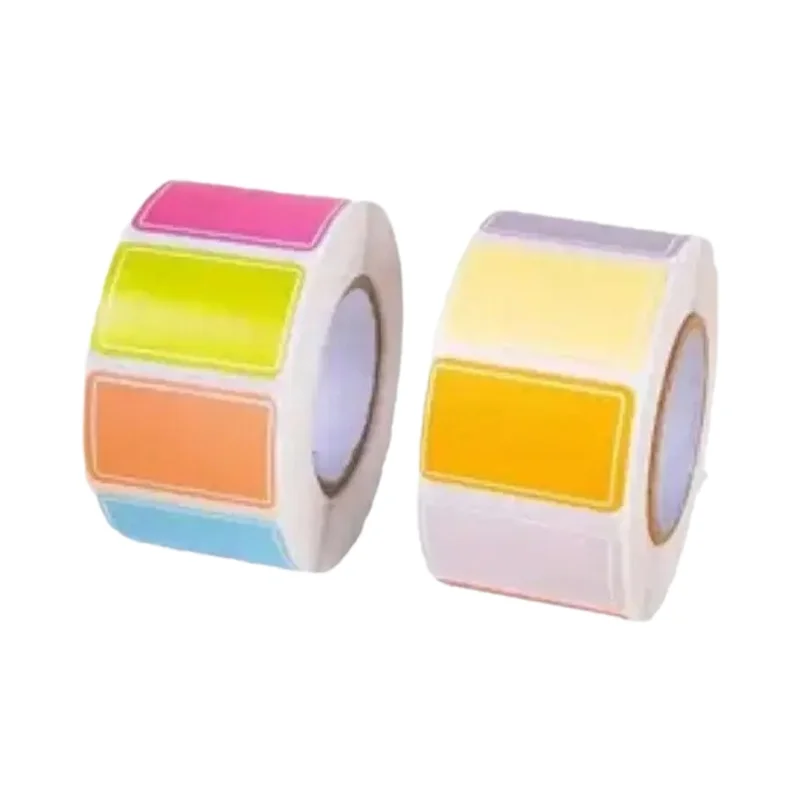 カラフルな自粘性メモラベル【防水・手書き対応・分類用】