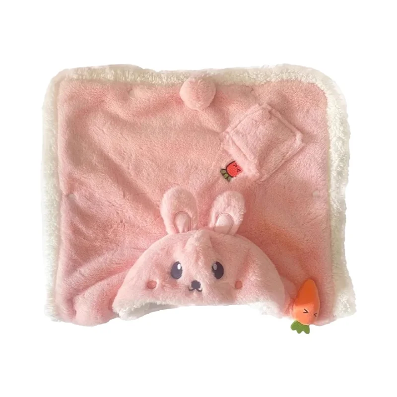 犬 用 寝間着 秋冬 うさぎデザイン 厚手 保温 中小型犬