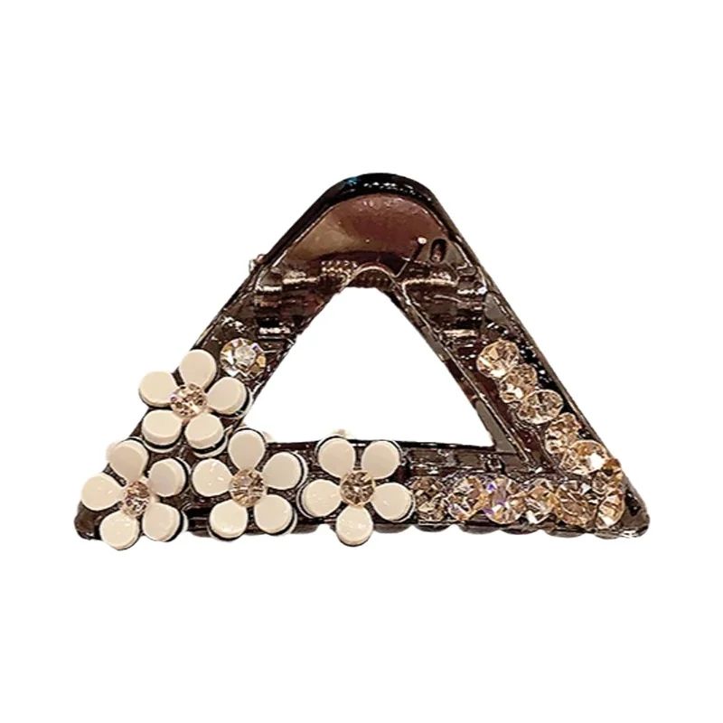 デザイン性のある半束ねヘアクリップ【シンプル・気品あるスタイル・小型シャーククリップ】