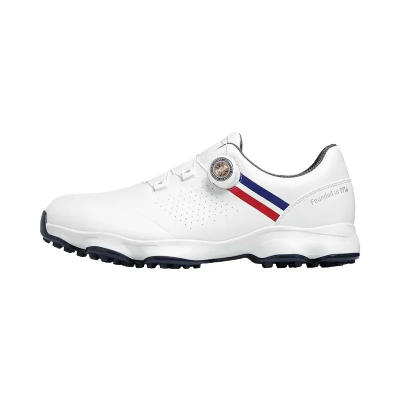 PGA メンズ ゴルフシューズ【幅広ソール・防滑スパイク・防水・スポーツ用】