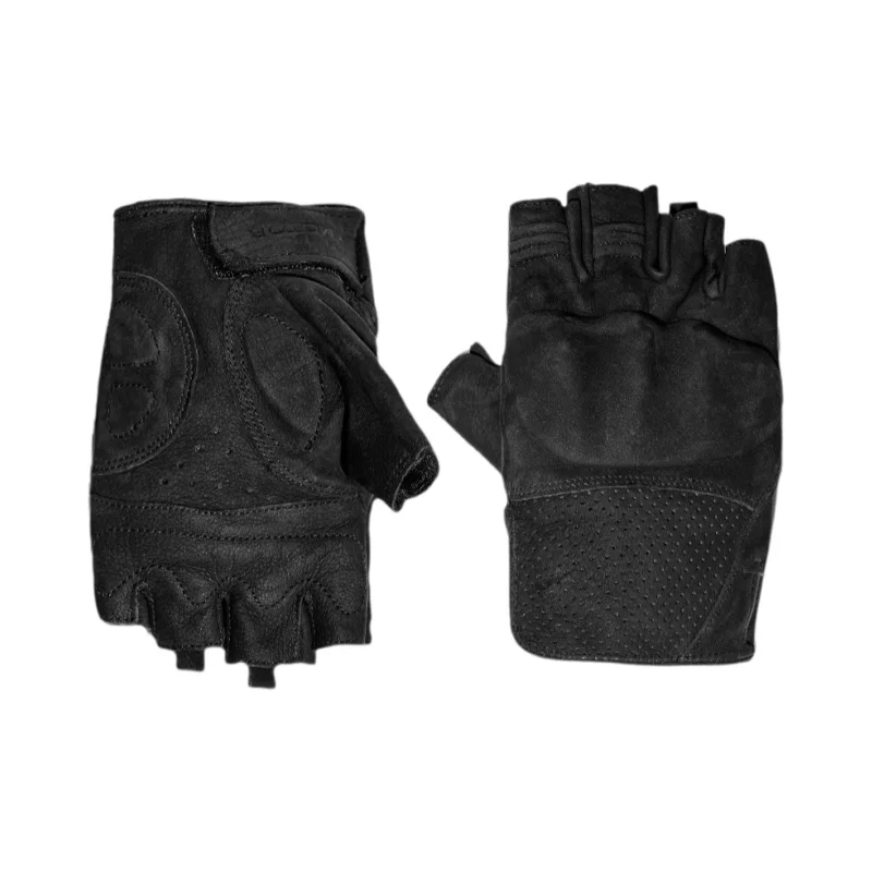 MR MOTOR バイク用 半指グローブ【レトロデザイン・真皮・通気性】