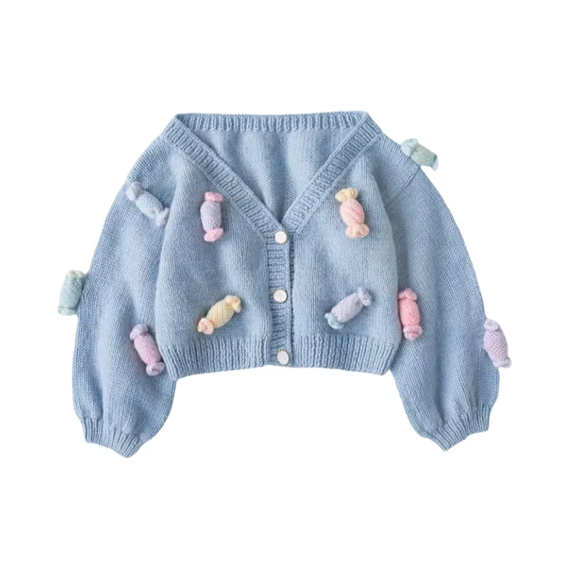 手作りカラフルカーディガン編み物キット【DIY用毛糸・時間を楽しむ】