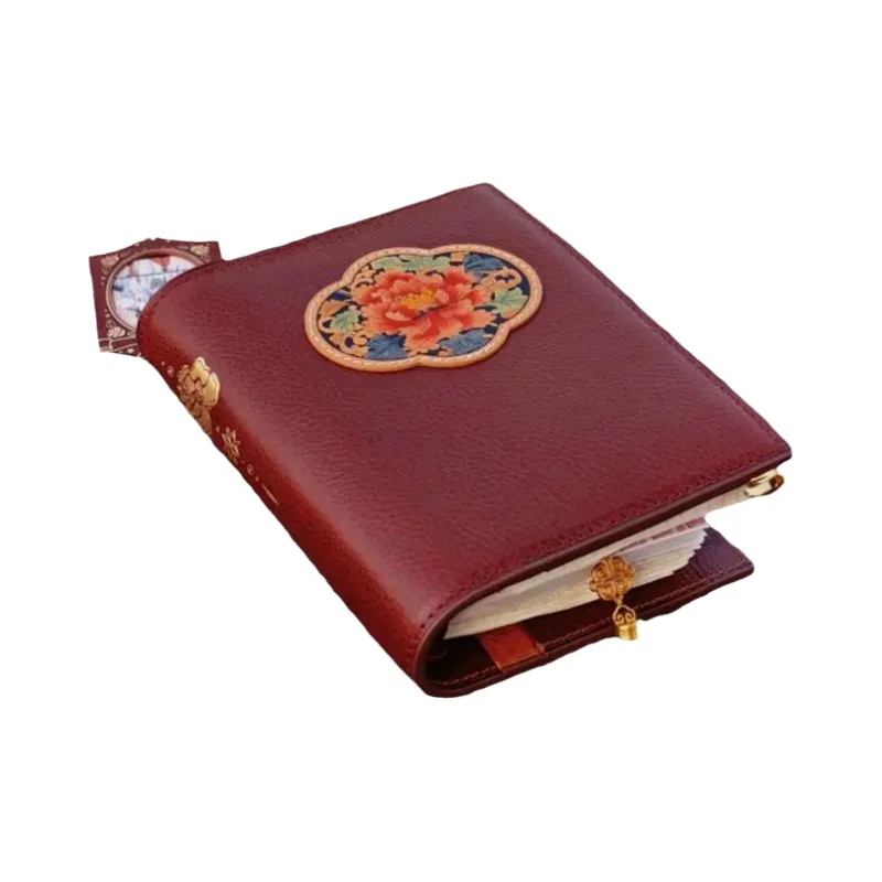 MBOX LUX 西洋風真皮製ホルダー式TN旅行手帳【高級感・中国風】