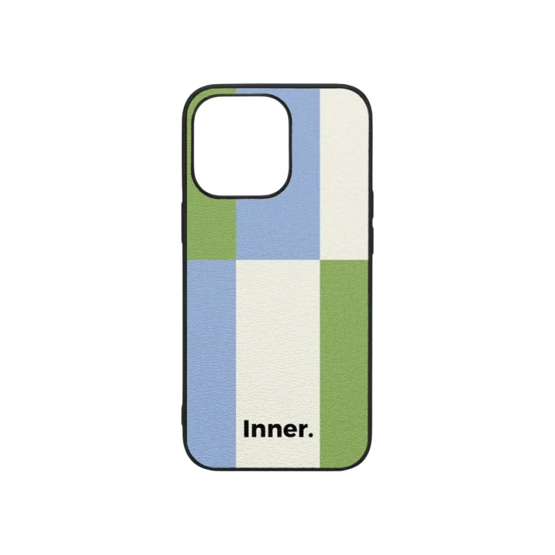 LMブロック積み木シリーズ 本革スマホケース【iPhone 16 Pro Max・Huawei P70 Art対応・シンプルデザイン・個性的・爽やかなカラーバリエーション】