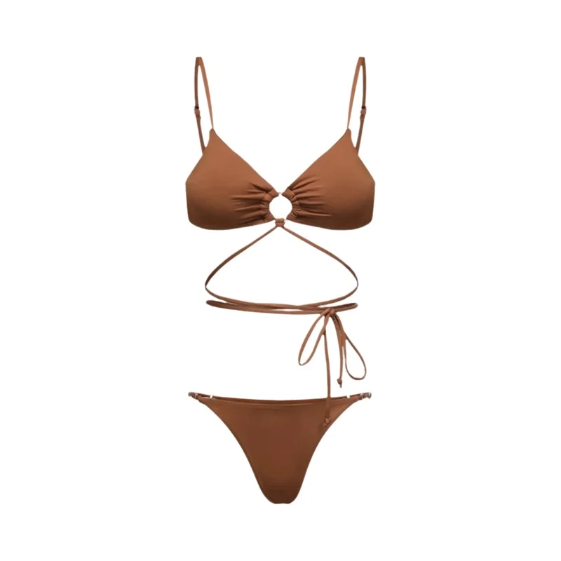 YUKARI SWIM 温泉やリゾートに最適なビキニ水着【セクシー・三点セット・分体式】（セットアップ対応）