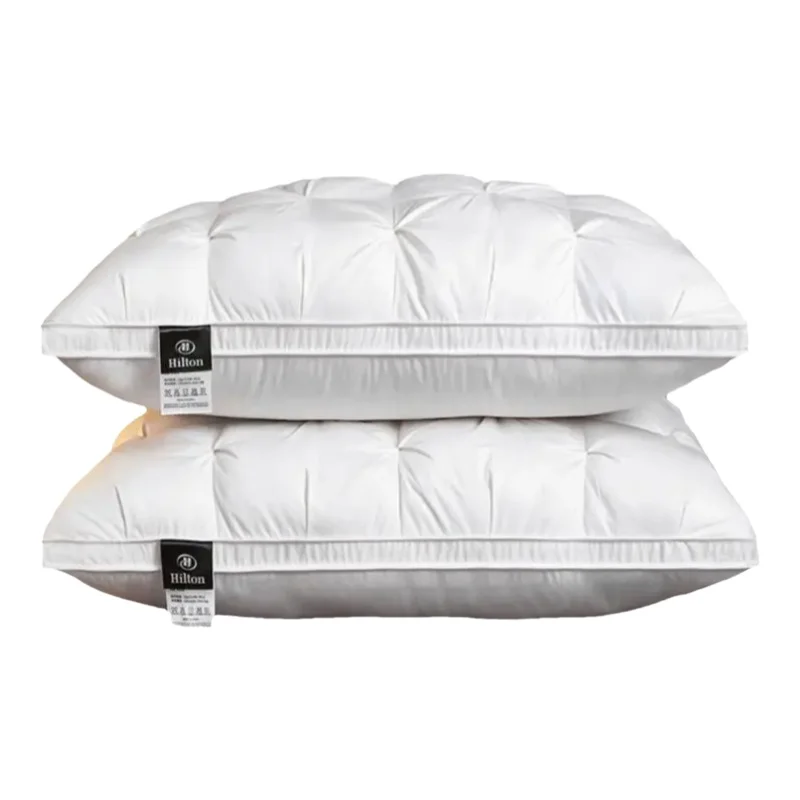 極上の柔らかさ！羽毛枕【白鹅绒・単人用・首サポート・防ダニ】（セットアップ対応）