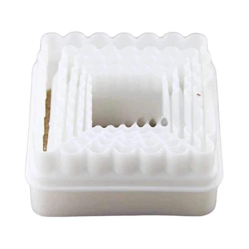 お菓子作り用押し花型セット【ダイジング・ピンク・花型4点セット】