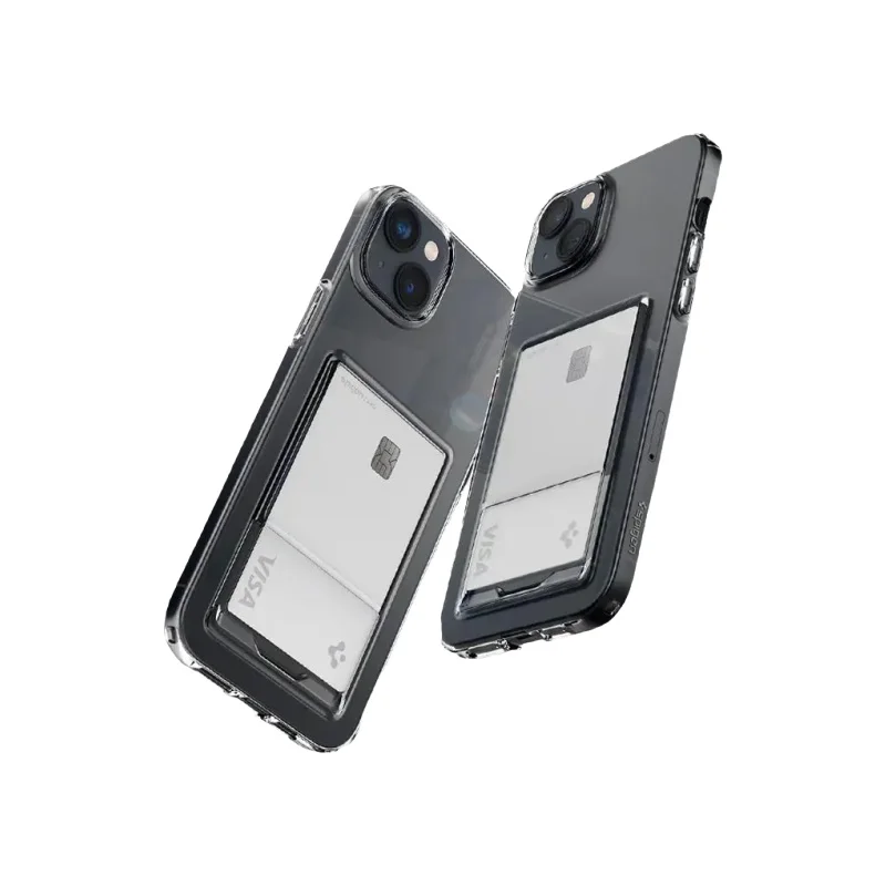 Spigen iPhone14 Plus対応 耐衝撃クリアTPUケース【カードポケット付き・男女兼用・高品質】