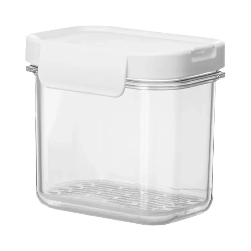 冷蔵庫用 香味野菜保存ボックス【ニンニク・生姜・ネギ・密閉蓋付き・水切り機能】