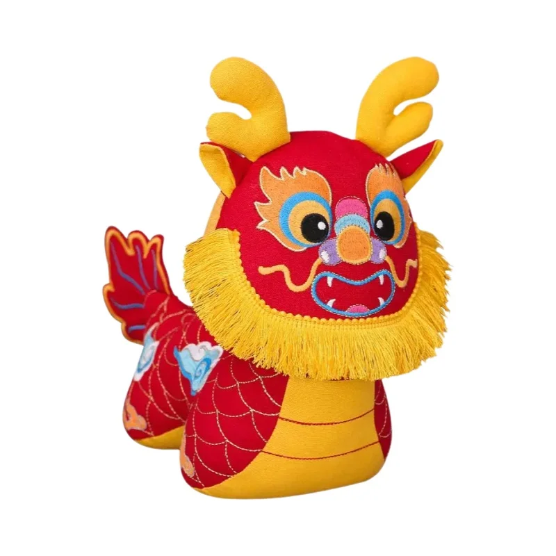 新年を祝う！毛糸製の幸運ドラゴンぬいぐるみ【可愛いデザイン・お祝い用】