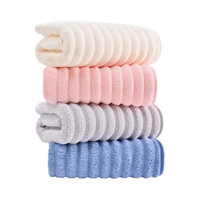 極上の柔らかさのコットン吸水タオル【洗顔用・珊瑚フリース・大人用】