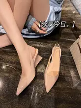 手作り牛革のポインテッドトゥヒールサンダル【夏用・フレンチスタイル・ハイヒール】