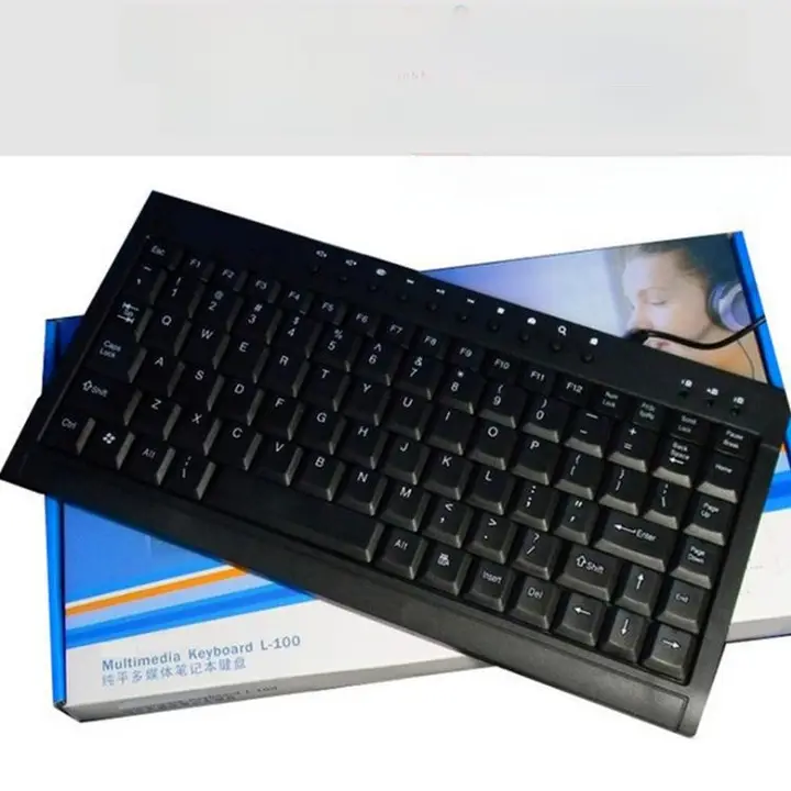 L100USB 有線ミニキーボード【薄型・ノートパソコン・デスクトップ兼用・マルチメディア】