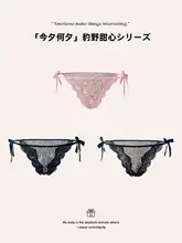 セクシーなヒョウ柄パンティ【透け感あるメッシュ・リボン付き】