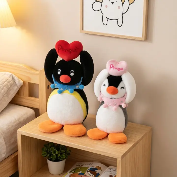 可愛らしいPinguの毛絨玩具【バッグチャーム・誕生日プレゼントに最適】