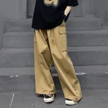 春秋用 レディース 通気性のあるワイドレッグパンツ【ゆったりデザイン・束脚タイプ】（セットアップ対応）
