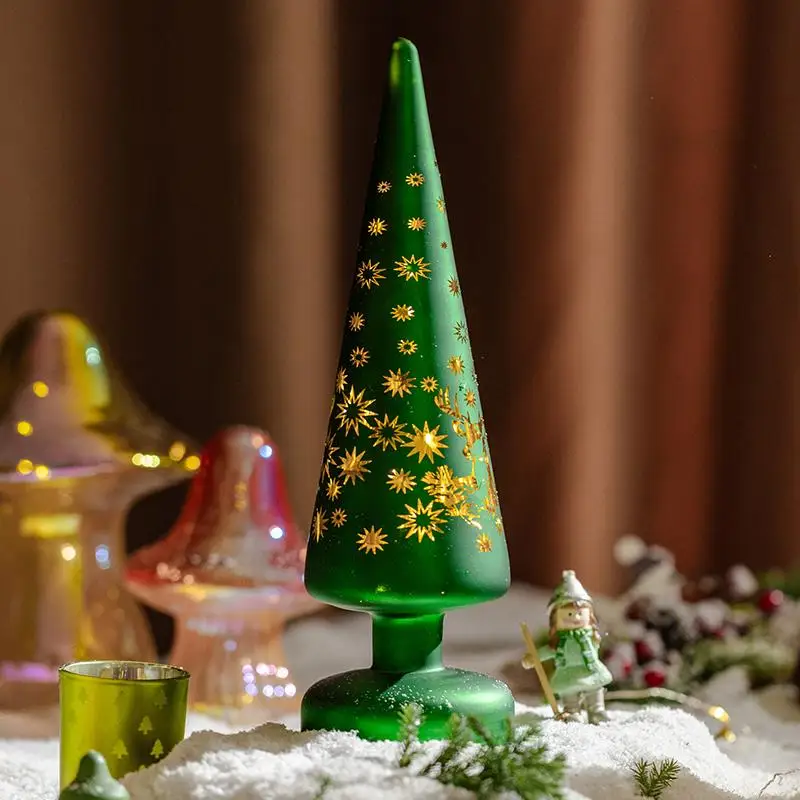 ガラス製クリスマスツリーLEDナイトライト：xmasとx'masの違いを解説した実用ガイド