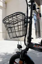 折りたたみ自転車用前置きバスケット【電動自転車・簡単取り付け】（セットアップ対応）