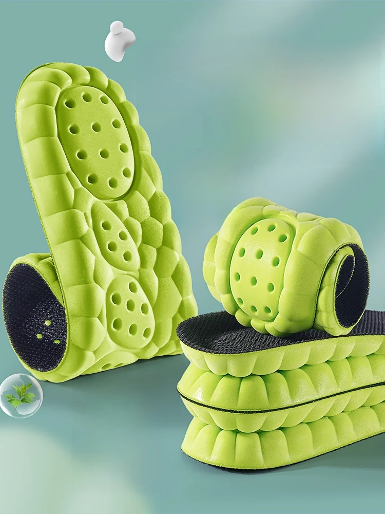 ランニングシューズ用インソールのエアクッションと通気性が長時間立ち仕事に効果的