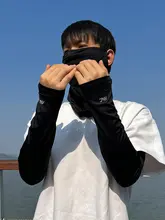 夏季用 UVカット メンズフィットアームカバー【薄手・クール素材・釣り・バイク用】