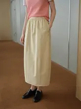 Fresh Moi なし型フレンド 抗皺・後ろスリット・ウエストゴム付きフラワーバルーンスカート