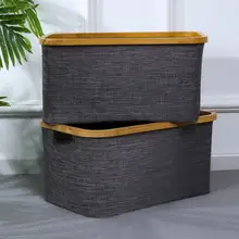 折りたたみ式 布製収納バスケット【衣類・おもちゃ・小物用・家庭用】