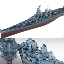 模型 船舶組立キット アメリカのミズーリ戦艦【接着剤不 要・分色】