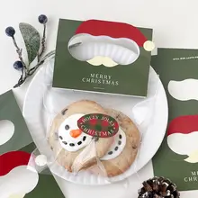 ヘッダーカード マット 手提げ対応 サンタ トナカイ イラスト クリスマス クッキー キャンディ 焼き菓子 パッケージ