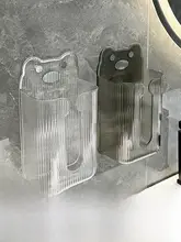 壁掛け式トイレットペーパーホルダー【穴あけ不要・洗面所用・スタイリッシュデザイン】