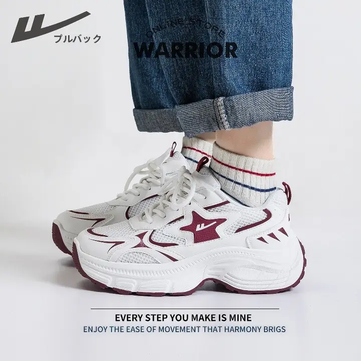 回力 レディース ランニングシューズ【春季用・メッシュ・通気性・厚底デザイン・カジュアル】