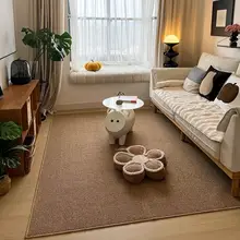 和風デザインの合成麻ラグマット【リビング用・ソファマット・猫の爪とぎにも】
