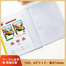 漢字練習帳【両面印刷・ピンイン付き・田字格】